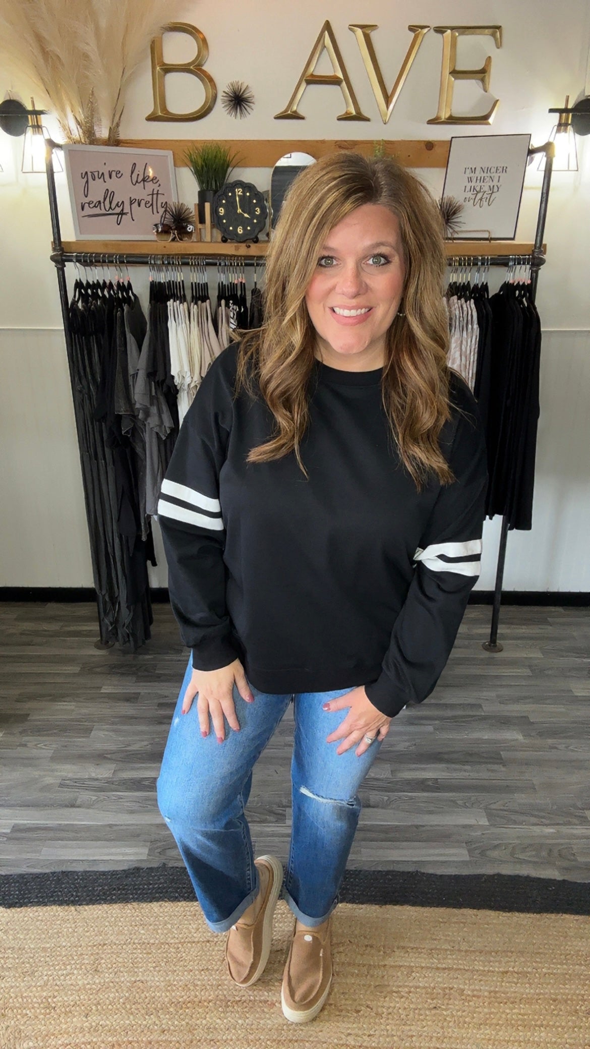 Varsity Stripe Pullover