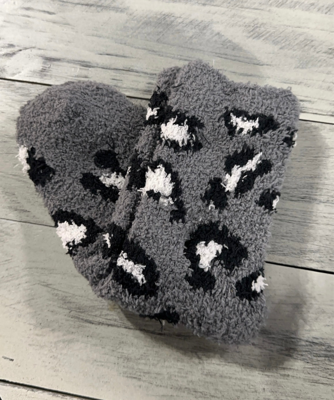 Animal Print Plush Fuzzy Socks