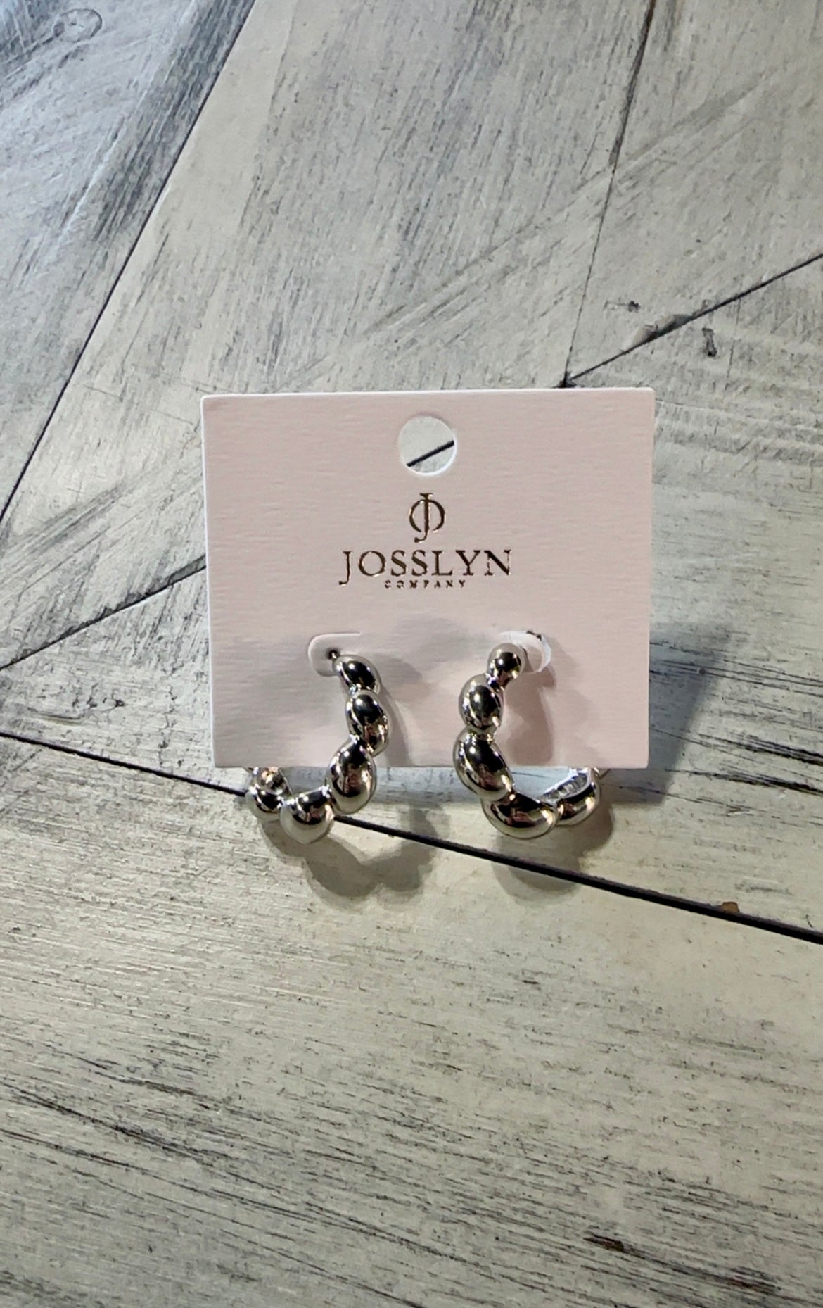 Twist Bubble Hoop Earrings