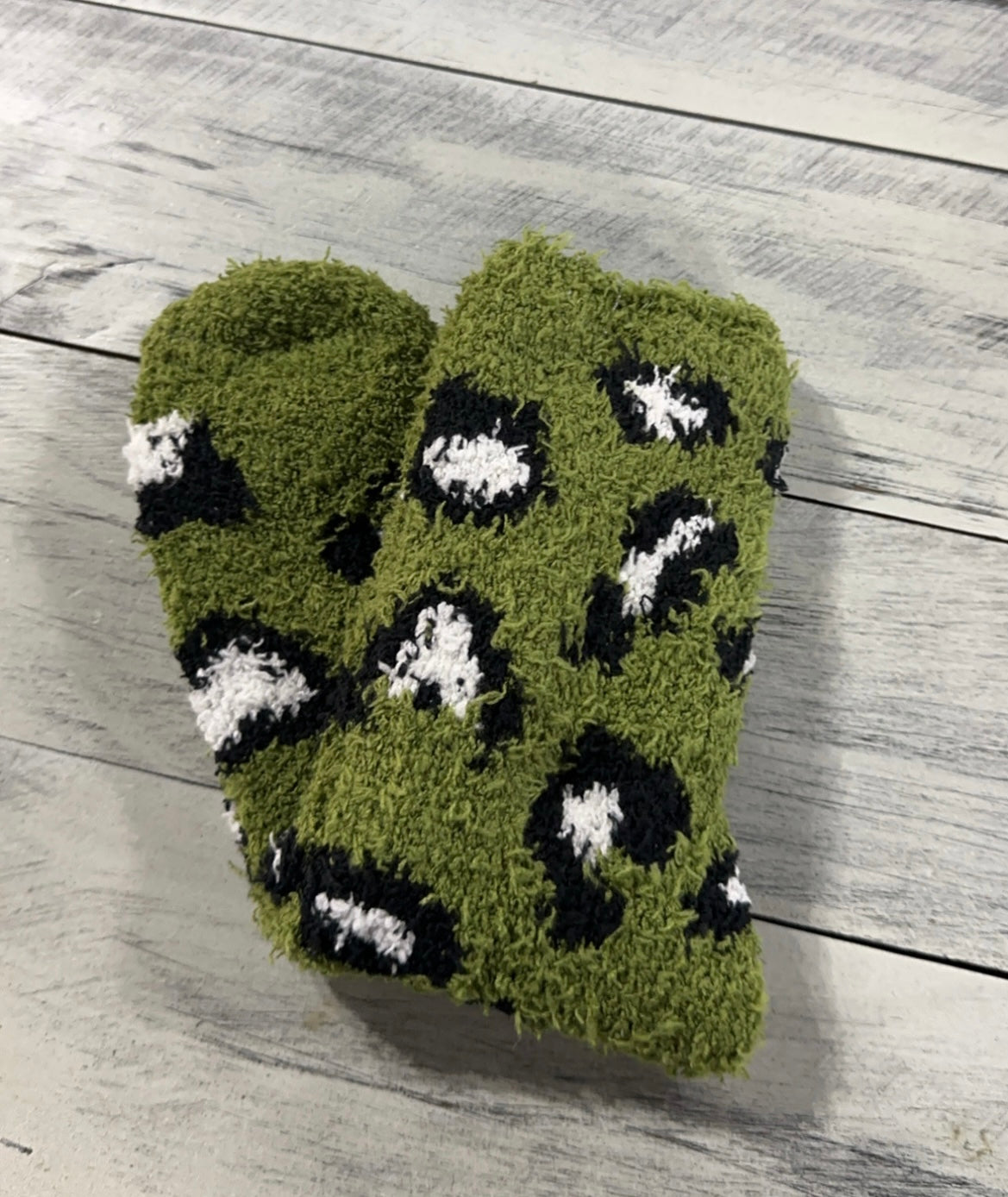 Animal Print Plush Fuzzy Socks