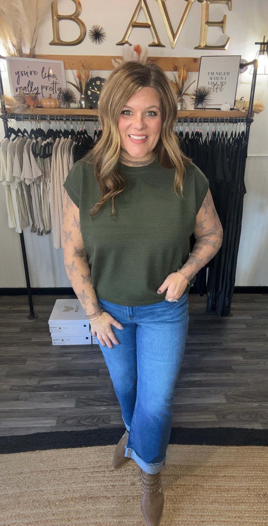 Oversized Sweater Vest