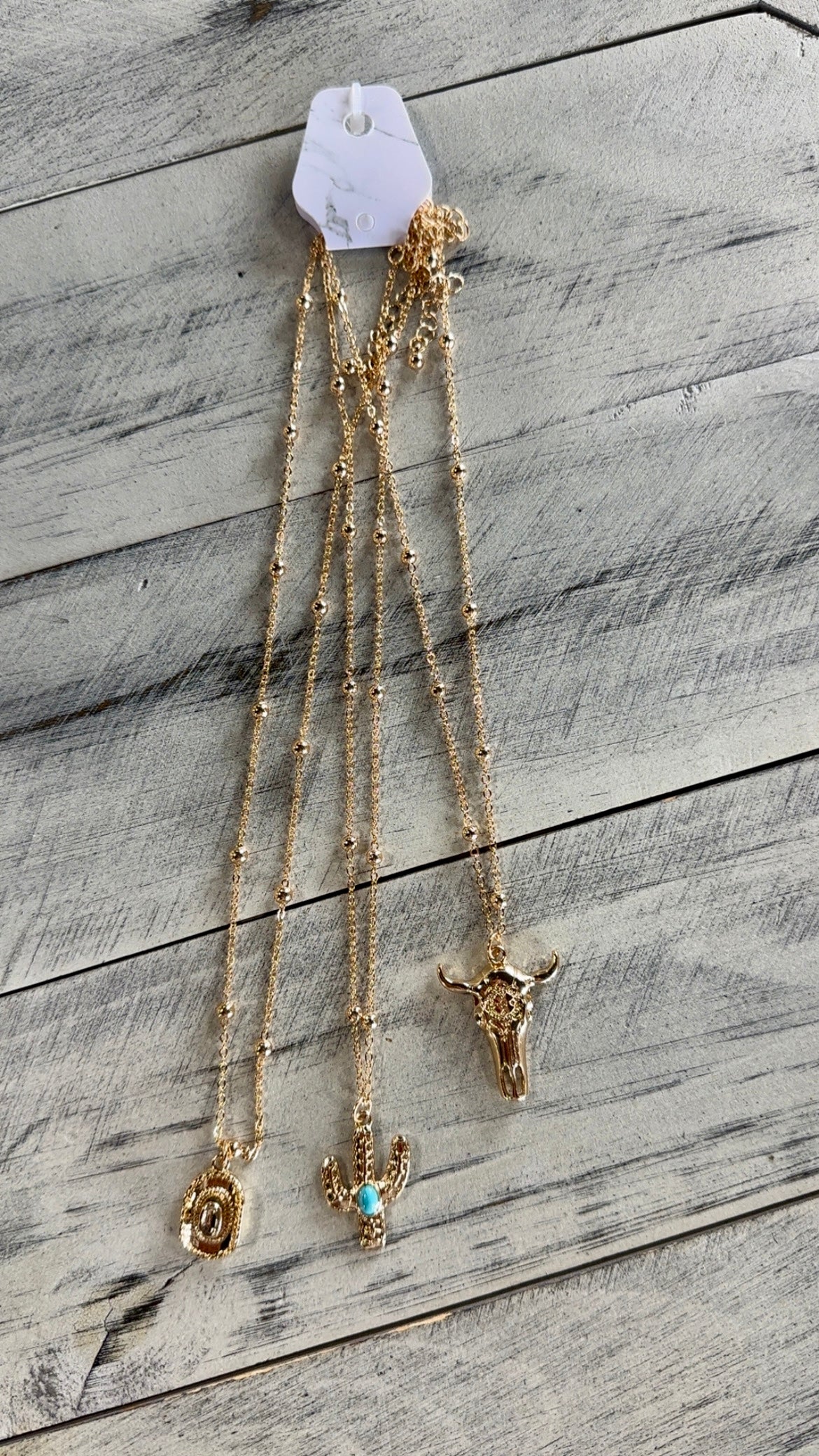 Western 3 Piece Necklace Set