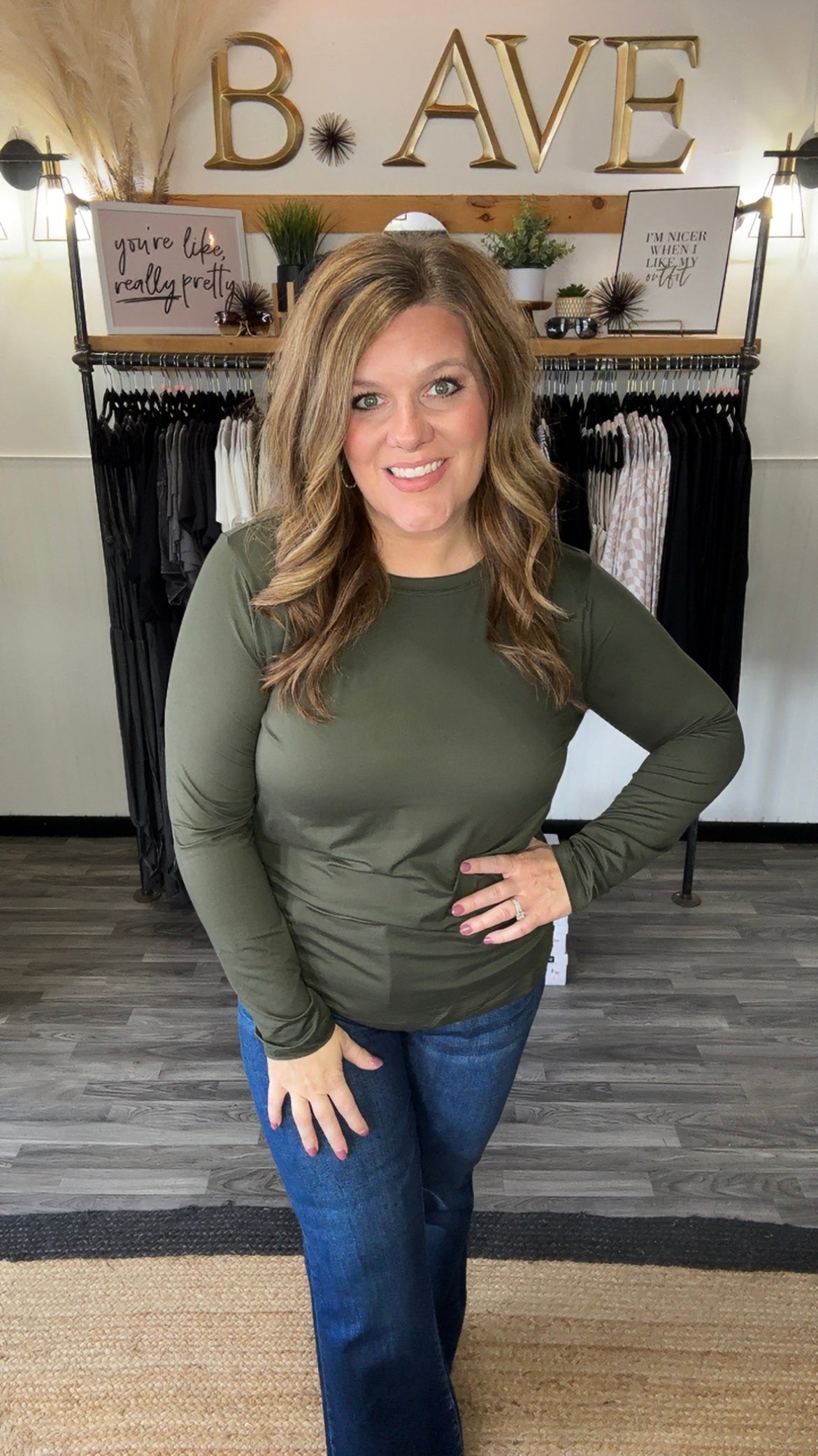 Microfiber Long Sleeve Top