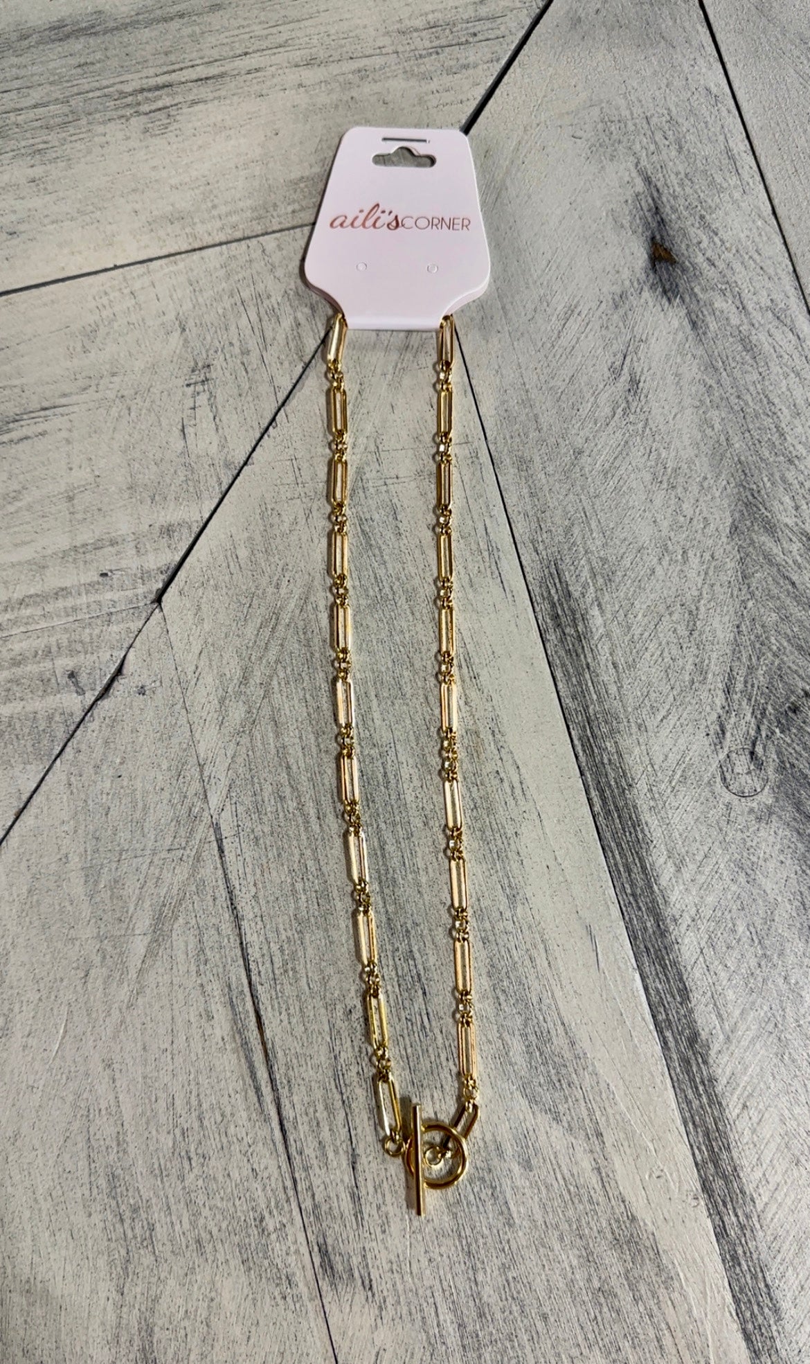Chain Link Toggle Necklace