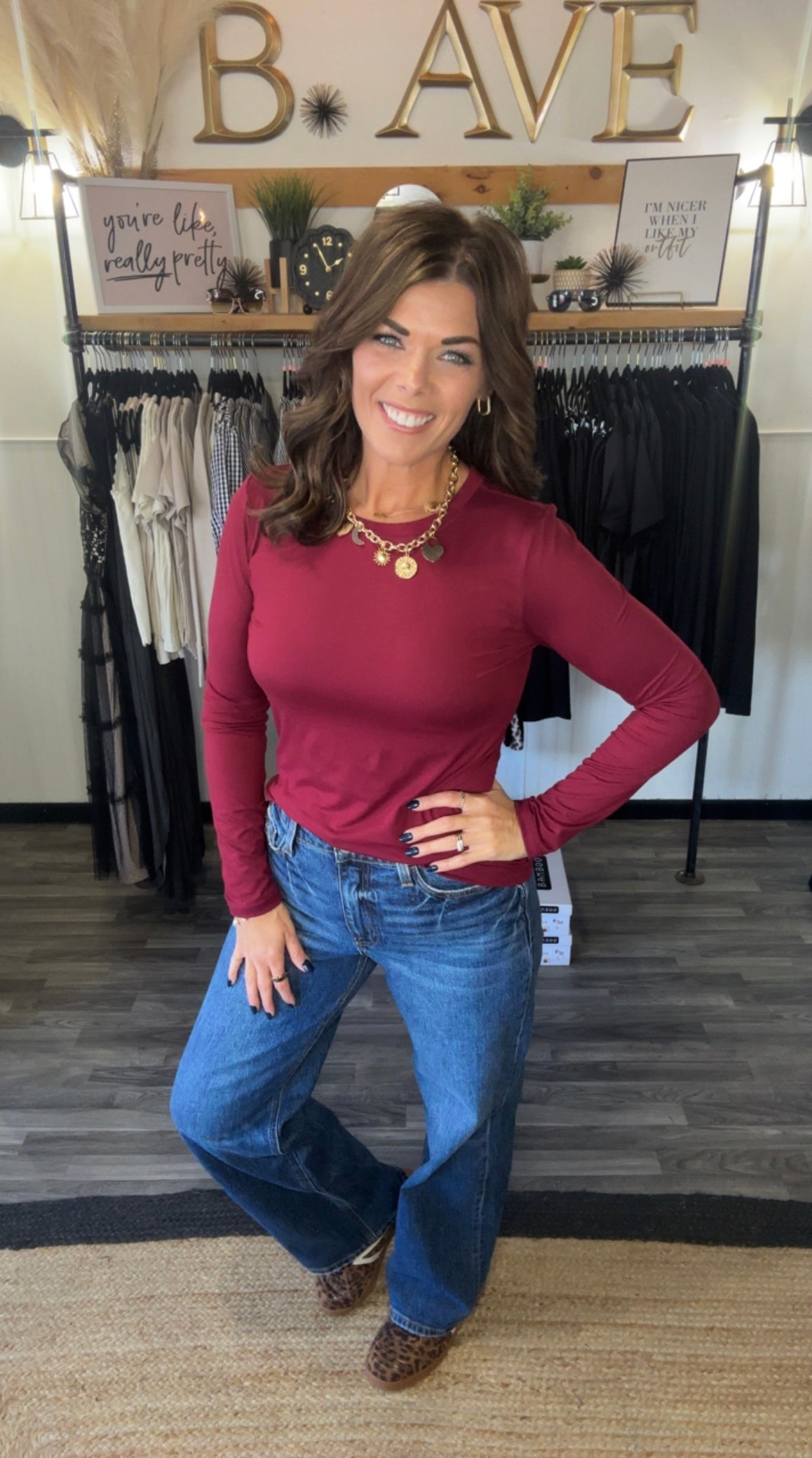 Microfiber Long Sleeve Top