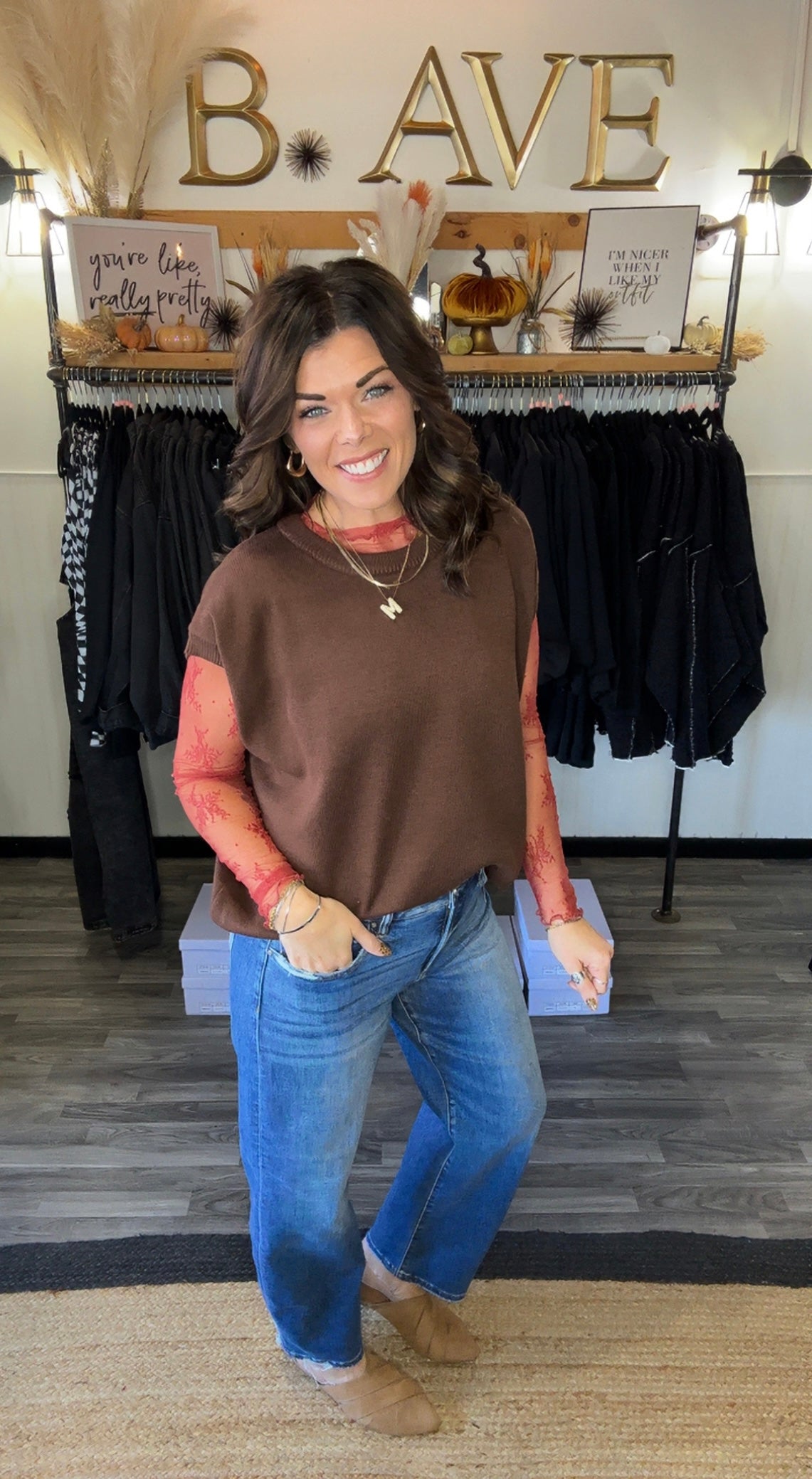 Risen Tummy Control Slim Barrel Ankle Jeans