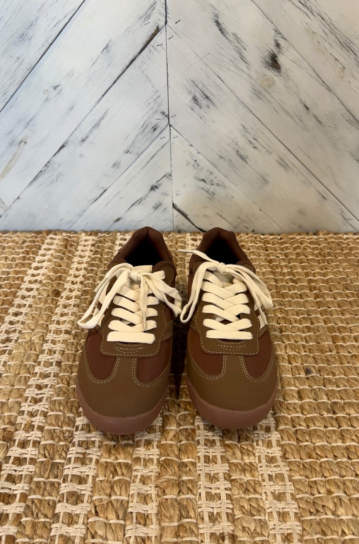 Brown & Beige Sneakers