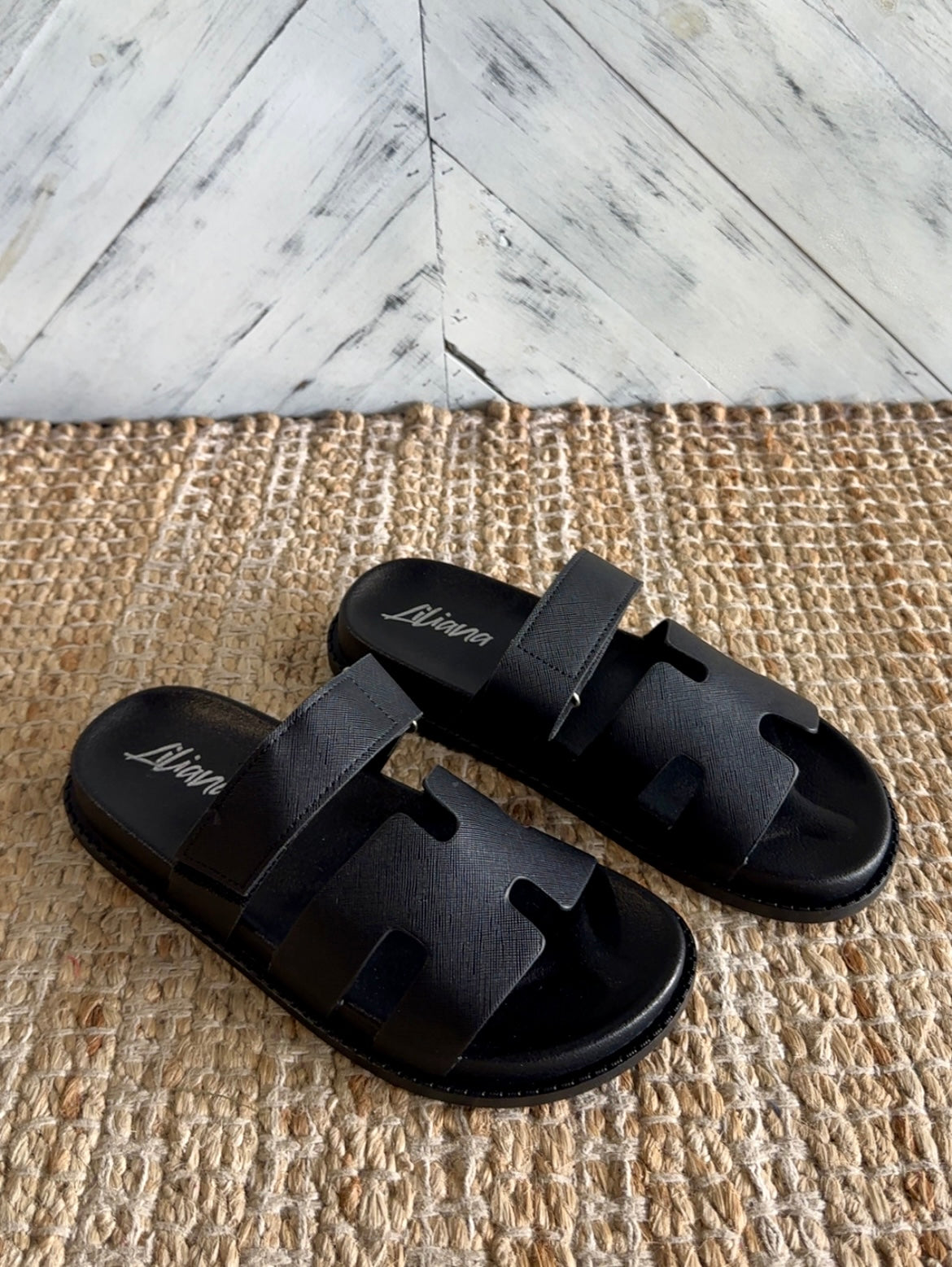 Black Single Strap Sandal