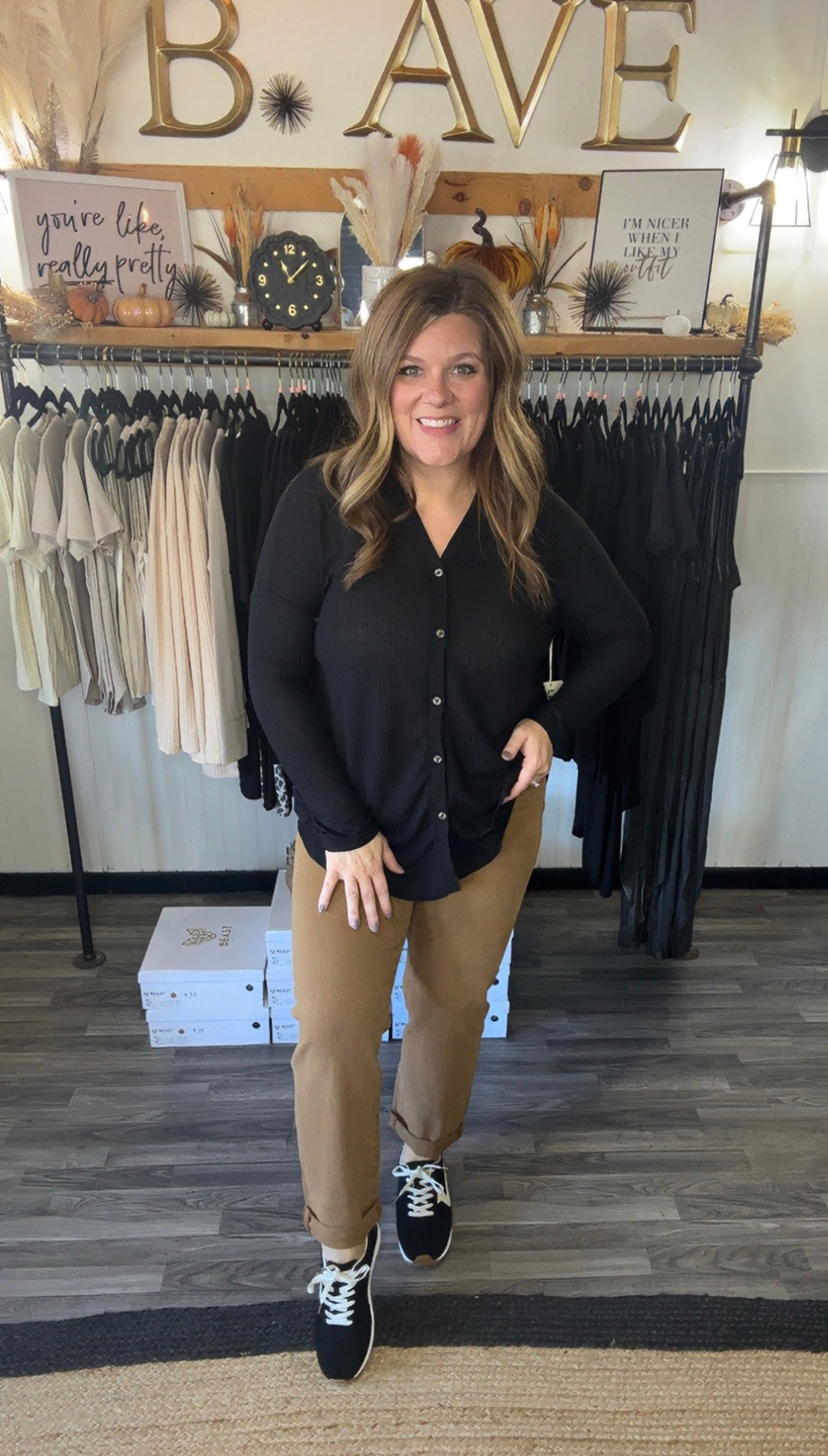 Risen Cappuccino Boyfriend Jeans