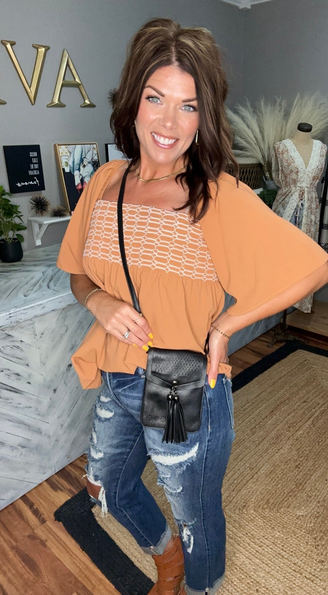 Western Fringe Crossbody