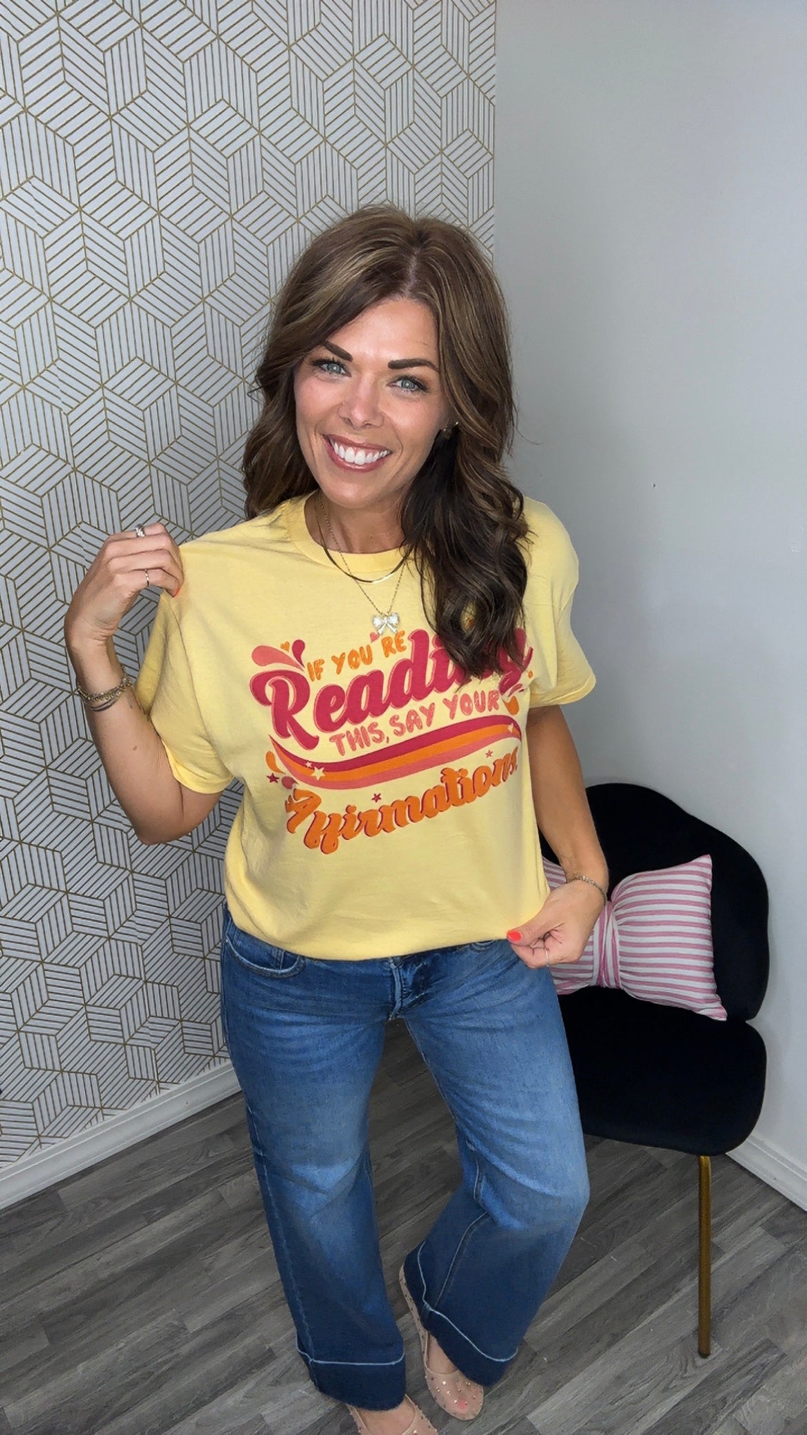Yellow Haze Affirmations Graphic Tee