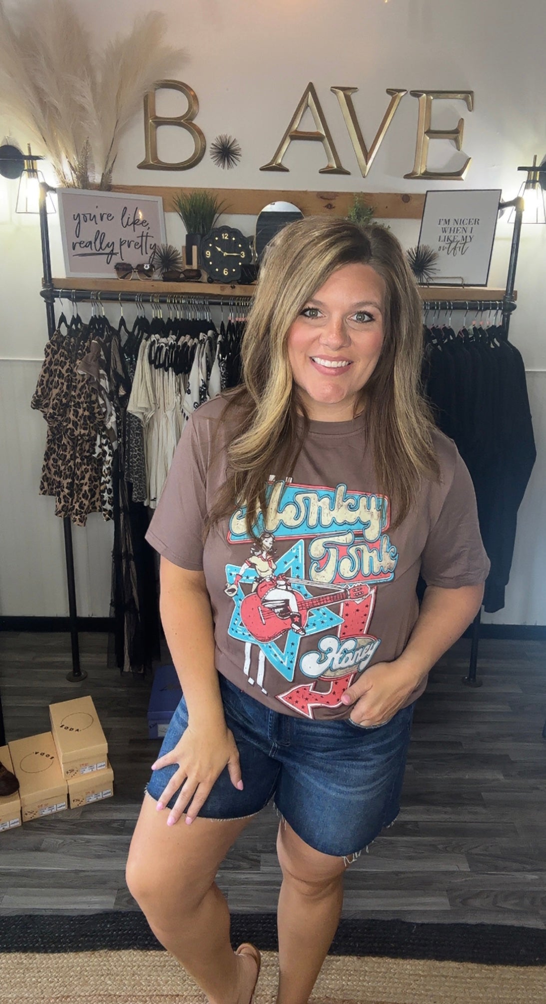 Honky Tonk Honey Western Graphic Tee