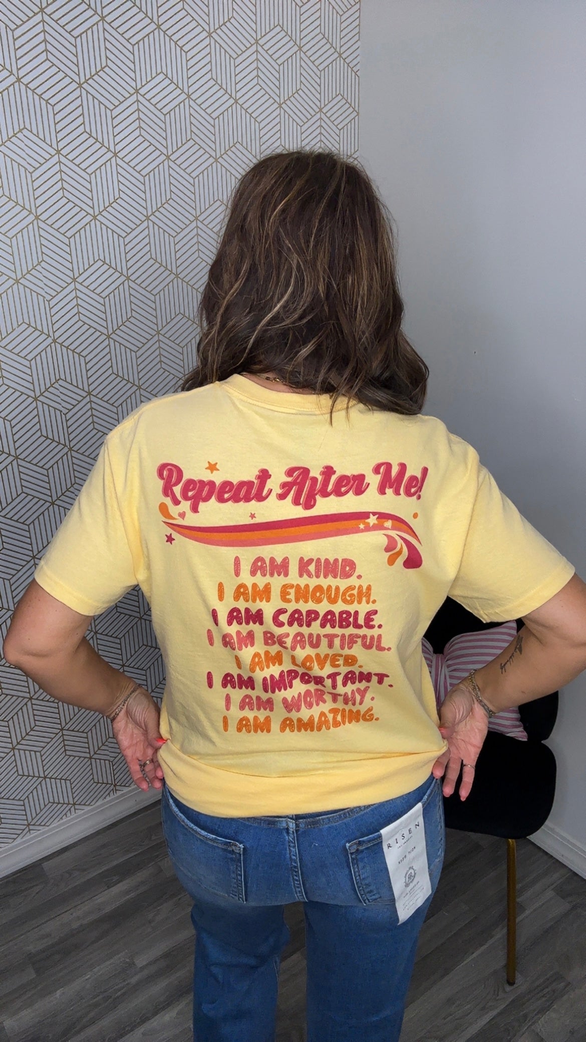 Yellow Haze Affirmations Graphic Tee