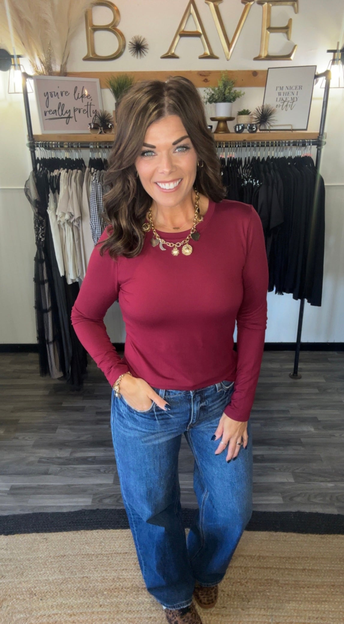 Microfiber Long Sleeve Top