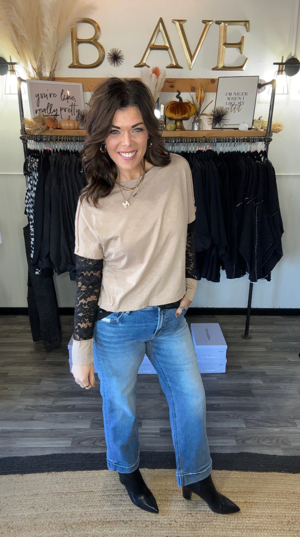 Risen Straight Leg Crop with Taylor Cuff