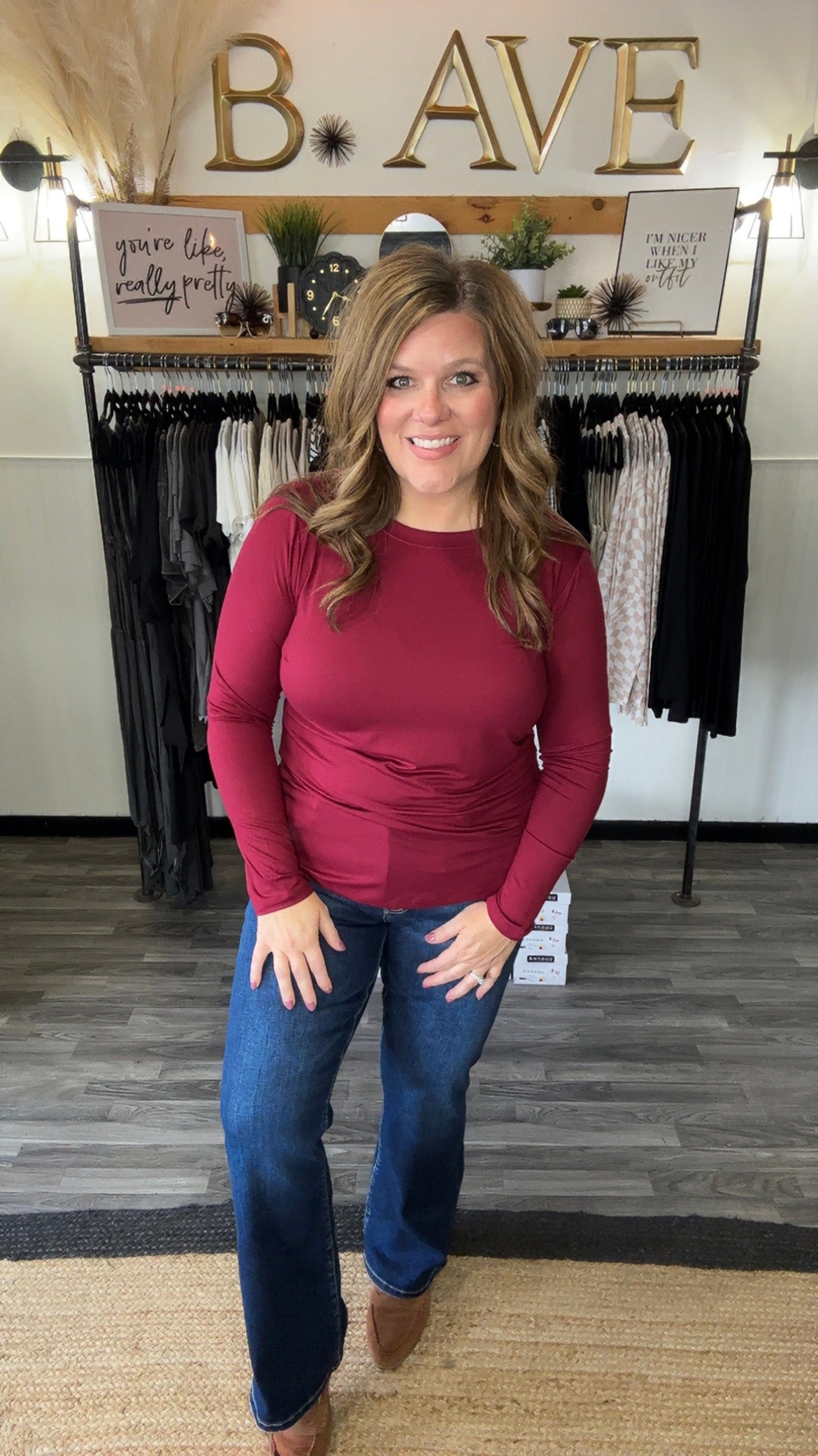 Microfiber Long Sleeve Top