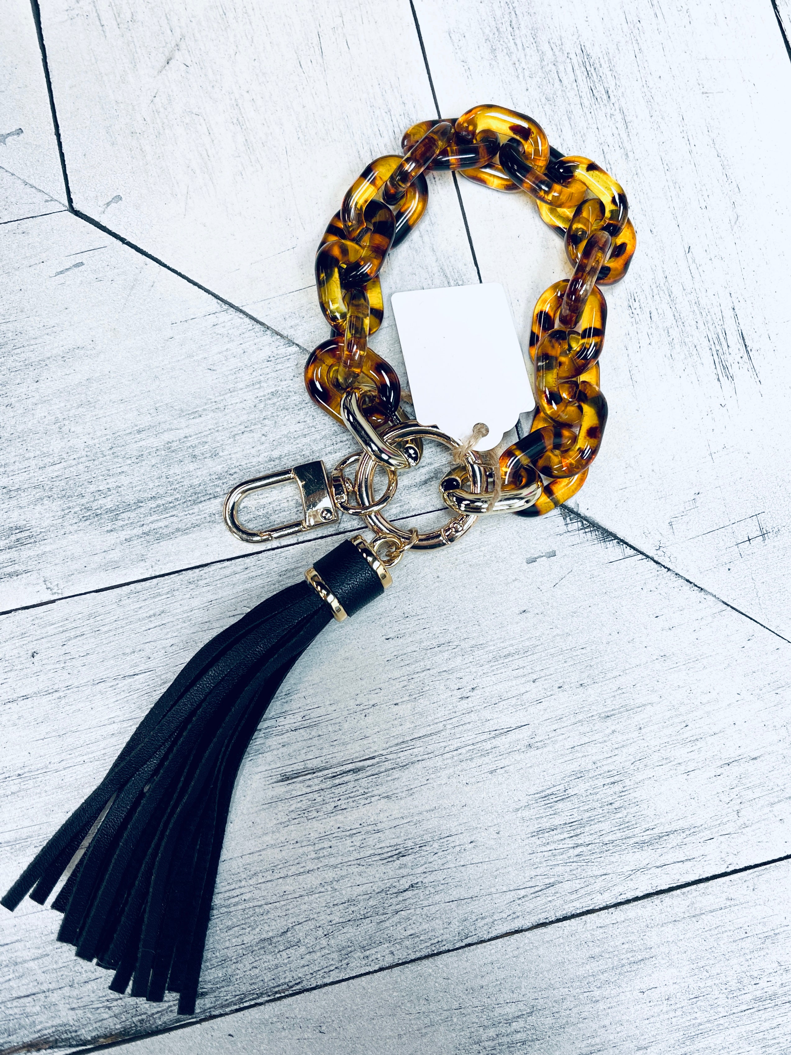 Chain Link Tassel Keychain