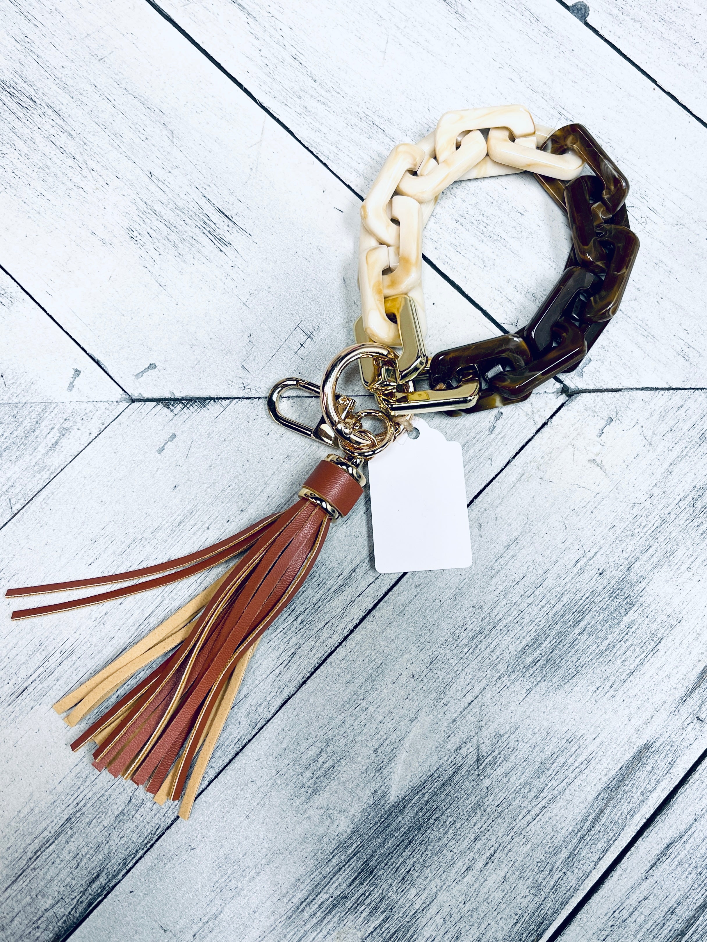 Chain Link Tassel Keychain